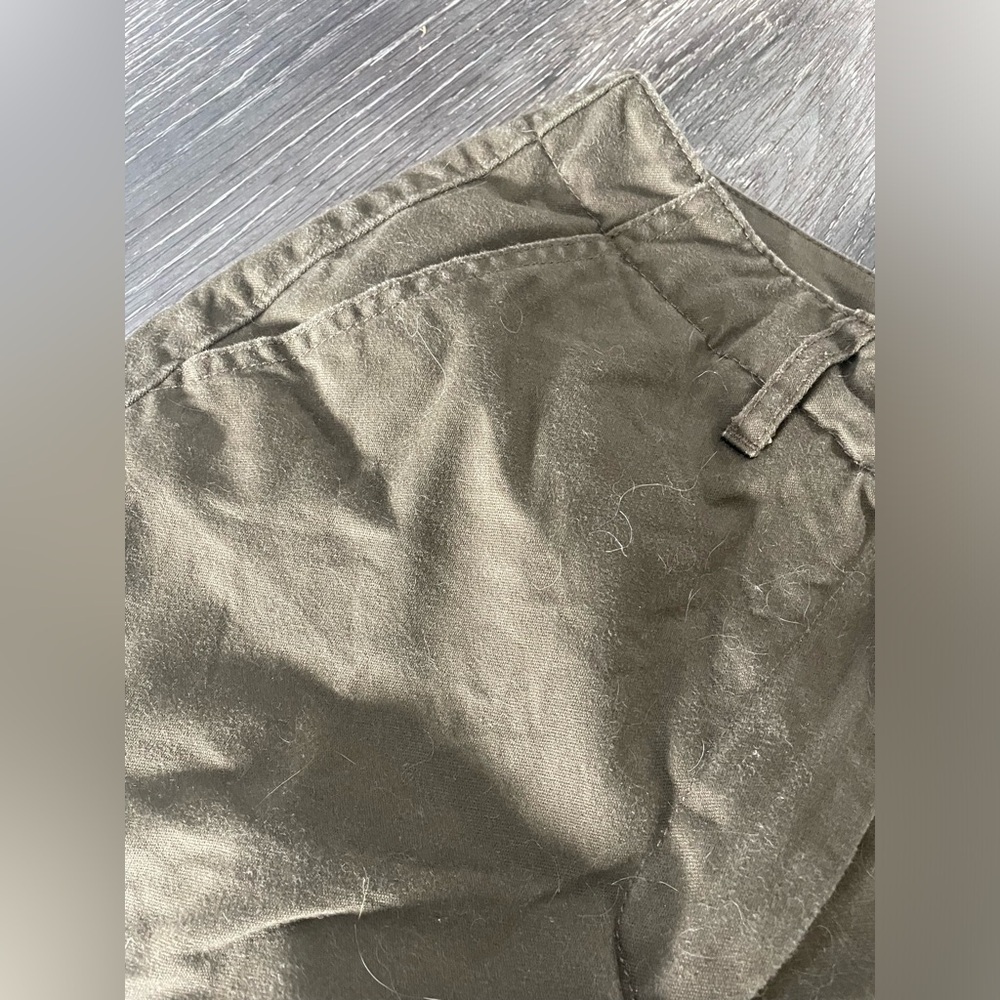 Talula Aritzia Cargo Mid Rise Military Army Green Pants 100% cotton size 2 - Picture 5 of 8
